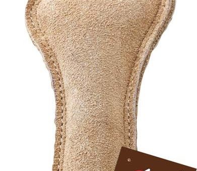 Dura-Fused Leather Bone Dog Toy Brown 1ea 7 in Sale