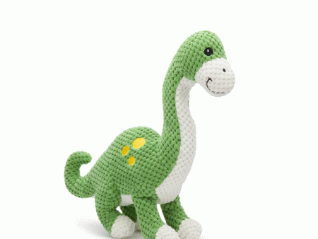 Fabdog Dog Floppy Brontosaurus Dinosaur Green Large on Sale