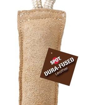 Dura-Fused Leather Retriever Dog Toy Brown, White 1ea 15 in Fashion