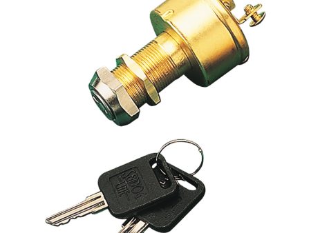 Sea-Dog Brass 3-Position Key Ignition Switch [420350-1] Online now