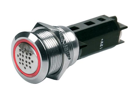 BEP 12V Buzzer w Red LED Warning Light - Stainless Steel [80-511-0009-00] For Discount