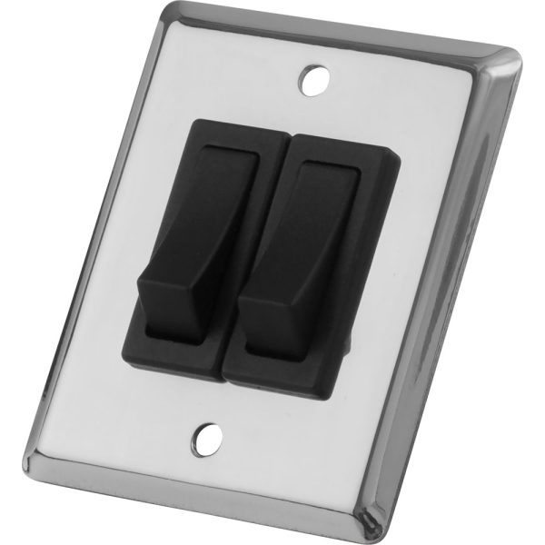 Sea-Dog Double Gang Wall Switch - Stainless Steel [403020-1] Discount