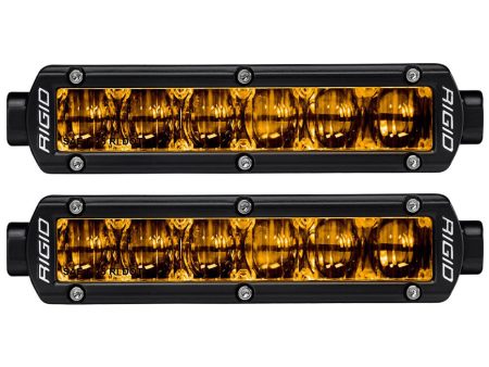 RIGID Industries 6  SR-Series SAE Compliant Fog Light - Black w Yellow Light [906704] Supply