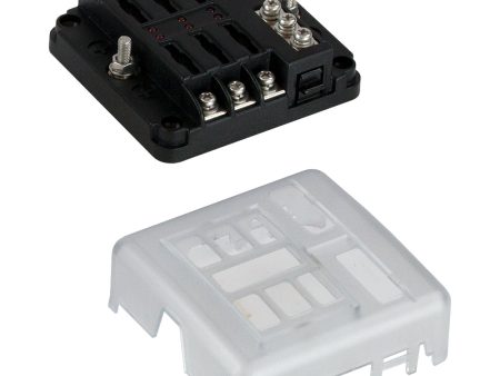 Sea-Dog Blade Style LED Indicator Fuse Block w Negative Bus Bar - 6 Circuit [445185-1] Cheap