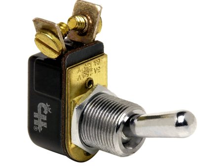 Cole Hersee Light Duty Toggle Switch SPST Off-On 2 Screw - Nickel Plated Brass [5558-BP] Online