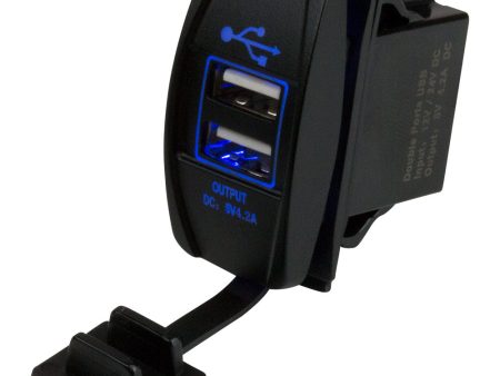 Sea-Dog Dual USB Rocker Switch Style Power Socket [426520-1] Online Sale