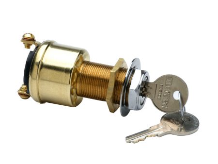 Cole Hersee 2 Position Brass Ignition Switch [M-489-BP] For Sale