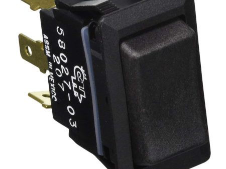 Cole Hersee Sealed Rocker Switch Non-Illuminated SPDT On-Off-On 3 Blade [58027-03-BP] For Sale