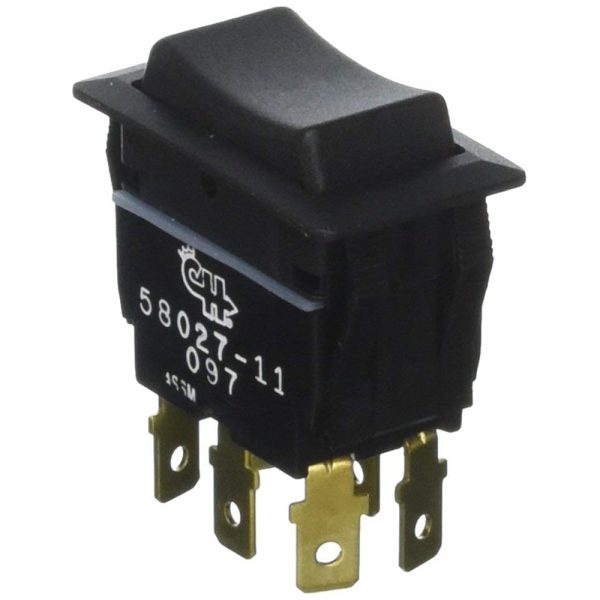 Cole Hersee Sealed Rocker Switch Non-Illuminated DPDT (On)-Off-(On) 6 Blade [58027-11-BP] Supply