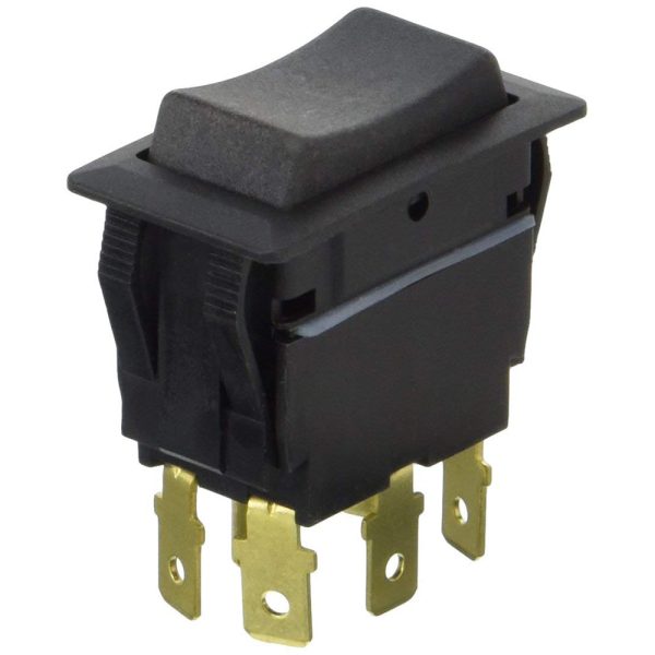 Cole Hersee Sealed Rocker Switch Non-Illuminated DPDT On-Off-On 6 Blade [58027-07-BP] Online