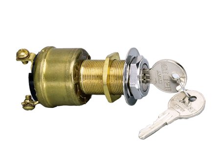 Cole Hersee 3 Position Brass Ignition Switch [M-550-BP] Online Sale